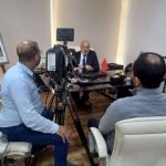 نائب رئيس الغرفة السيد الحسين بن الطيب يجري مقابلة تلفزية حول استعدادات طنجة لاحتضان كأس العالم